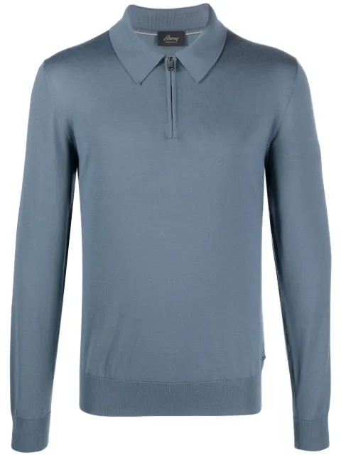 Brioni suéter con cuello de playera tipo polo