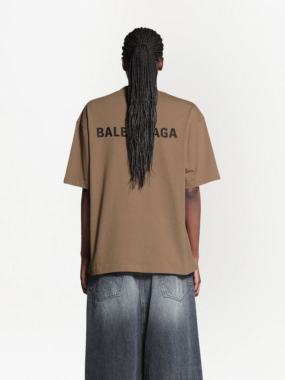 Balenciaga Beige BB Oversized T-Shirt