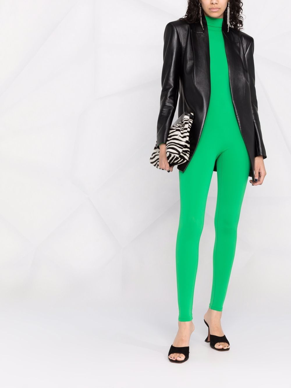 Atu Body Couture Jumpsuit met col - Groen