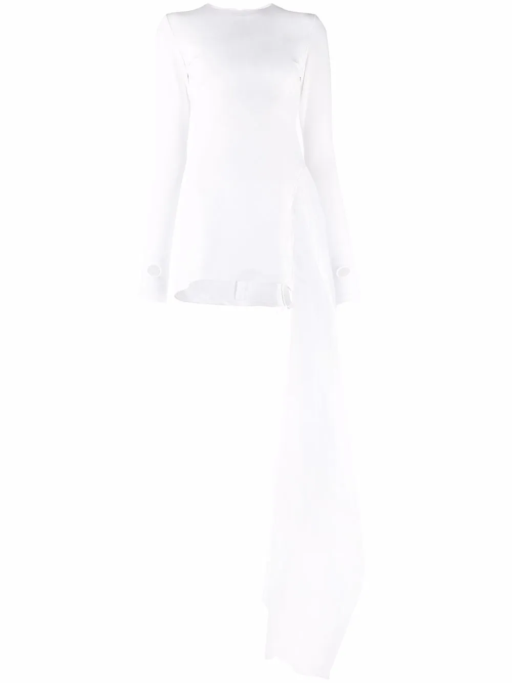 

Atu Body Couture vestido corto drapeado - Blanco