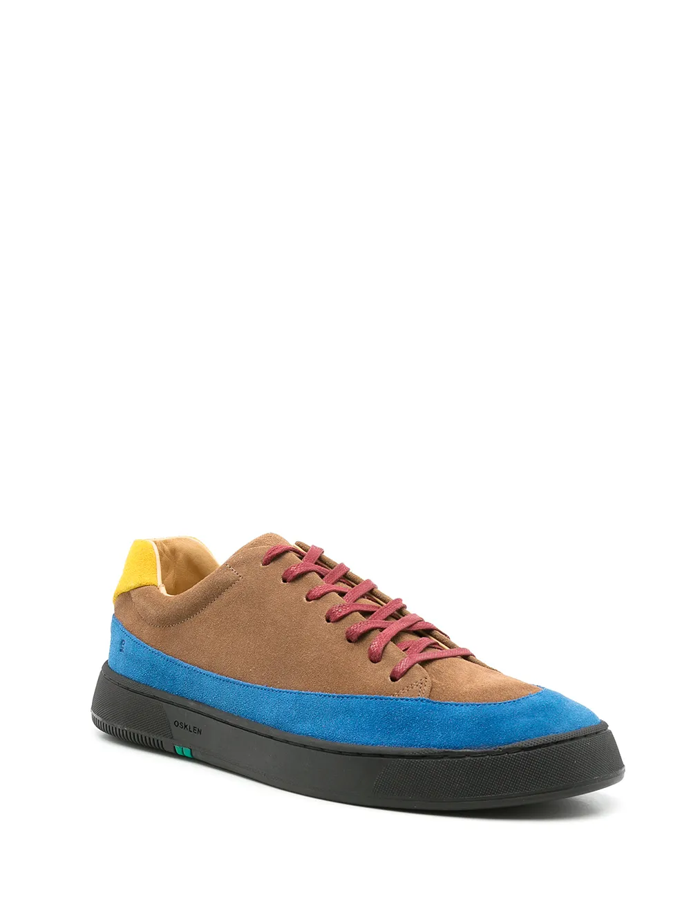 Osklen Sneakers met colourblocking - Bruin