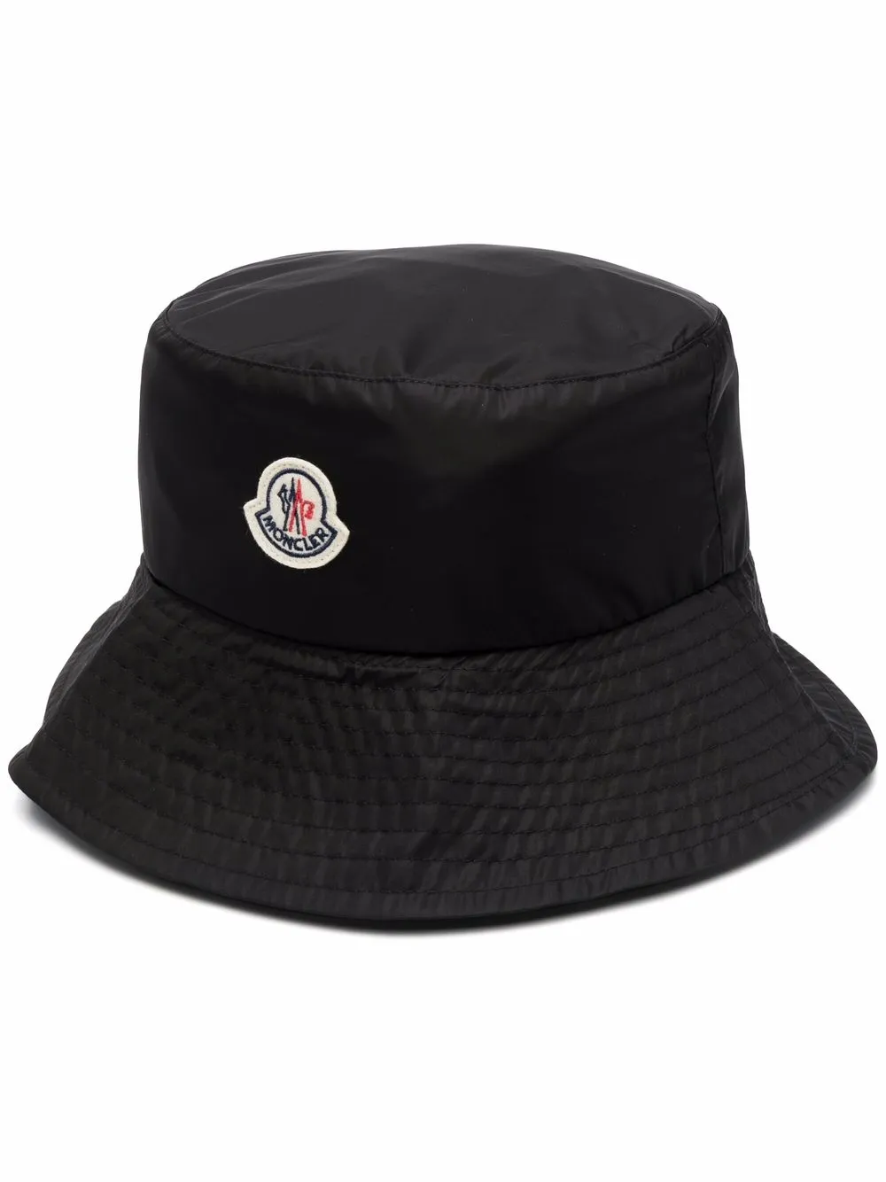 

Moncler gorro de pescador con parche del logo - Negro