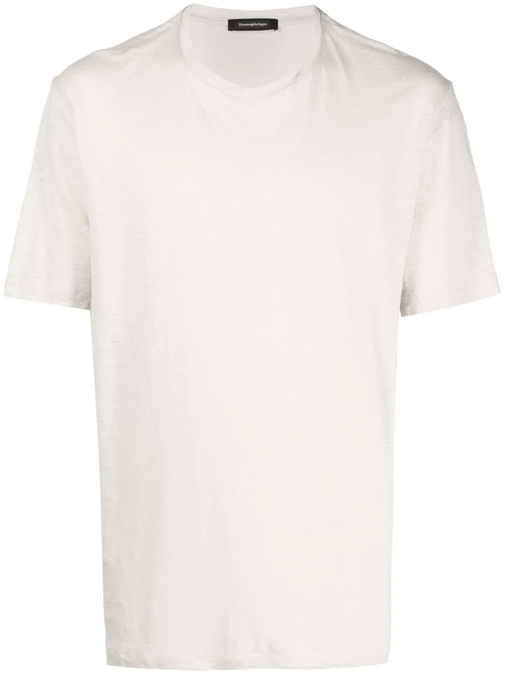

Zegna short-sleeved linen T-shirt - Neutrals