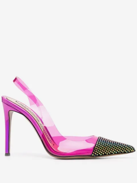 Alexandre Vauthier contrast-trim slingback pumps