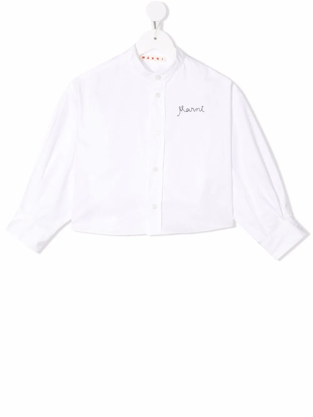 

Marni Kids playera con logo estampado en el pecho - Blanco