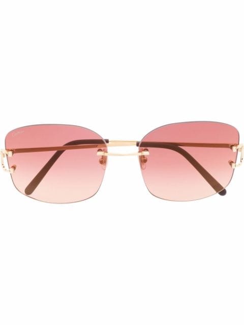 Cartier Eyewear rimless-frame sunglasses