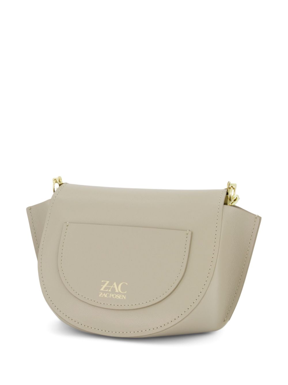 Zac Posen Lacey chain-link detail crossbody bag - Beige