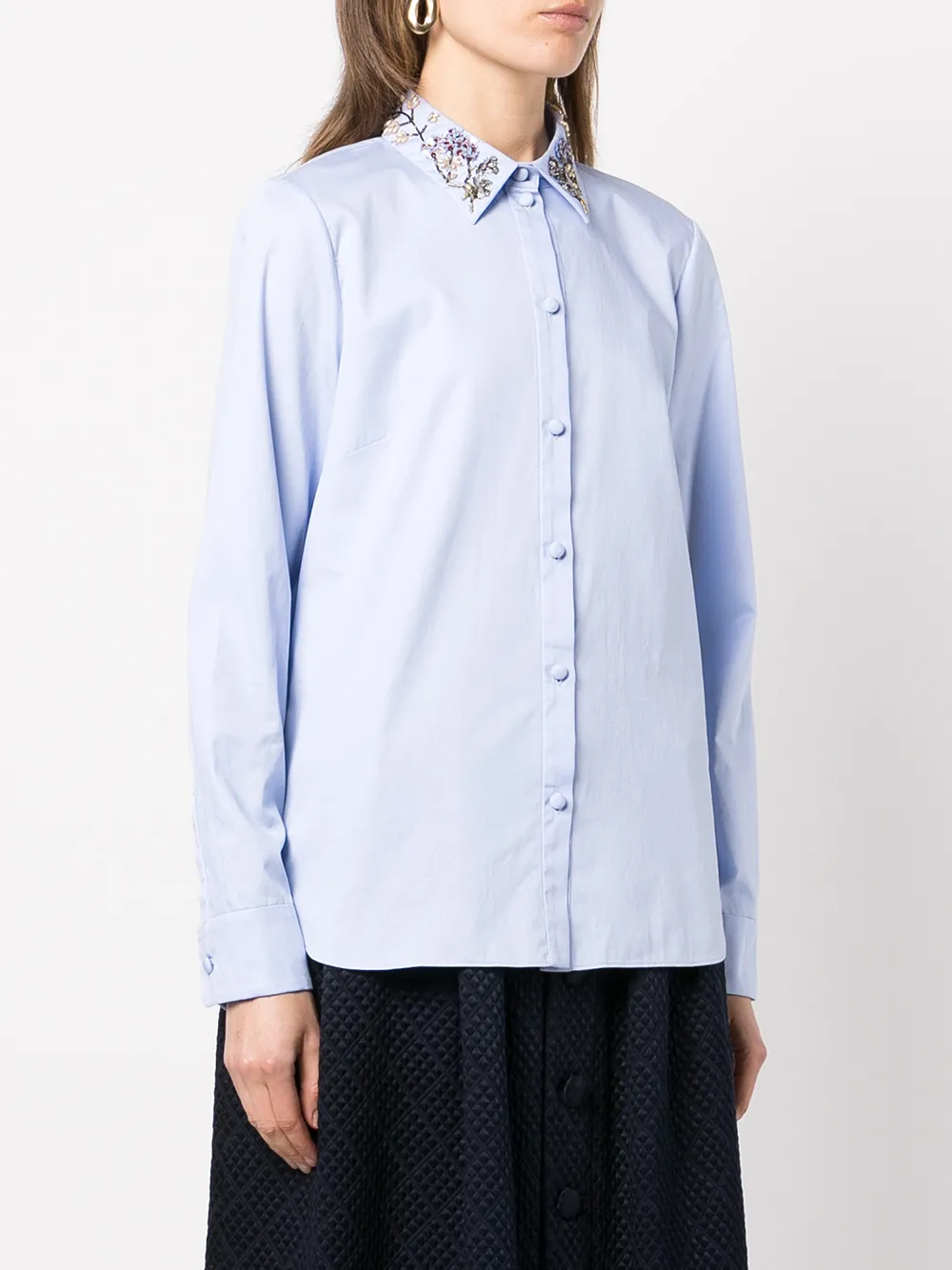 adam lippes 串珠细节排扣衬衫 图 3