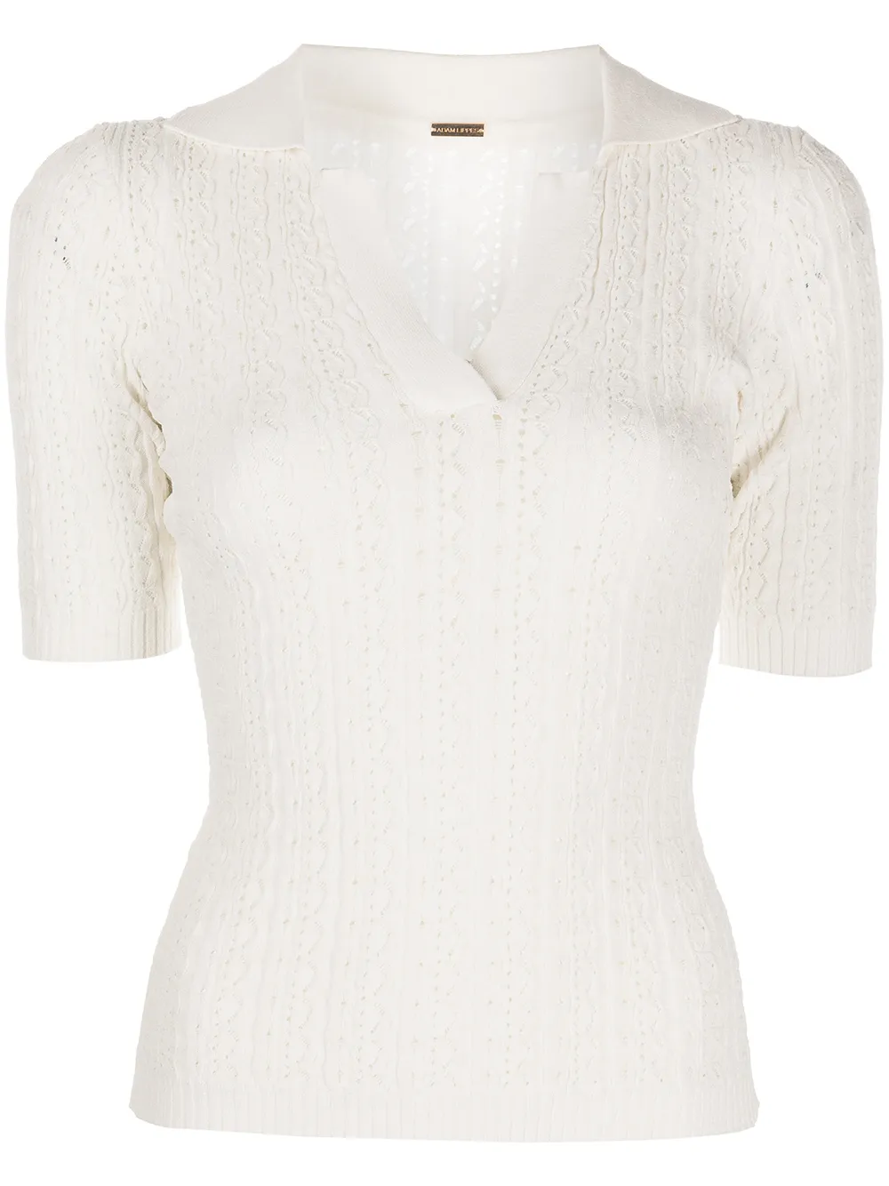 

Adam Lippes knitted polo top - Neutrals