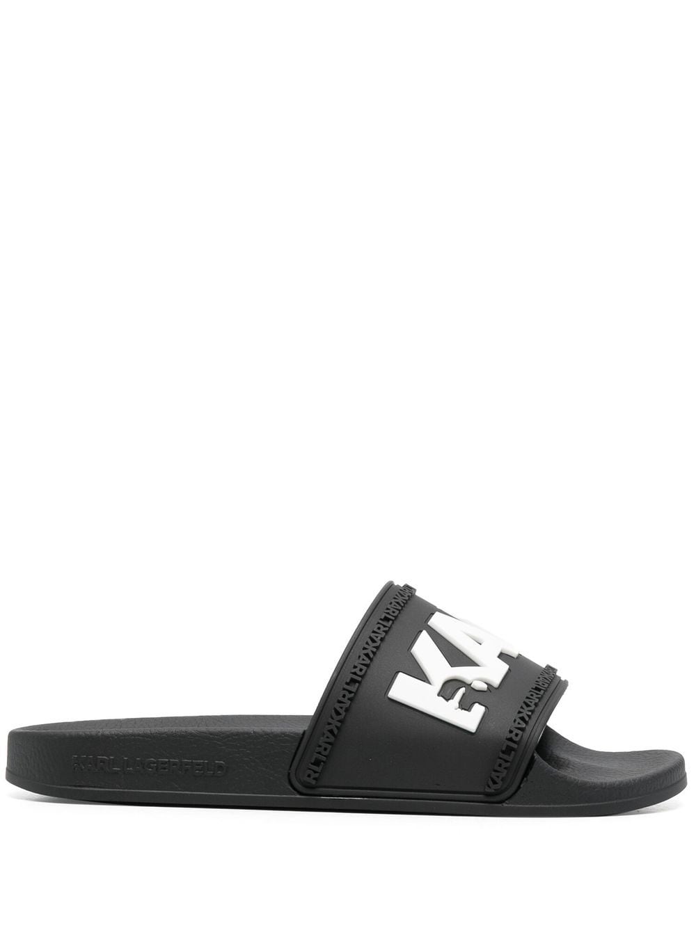 

Karl Lagerfeld Kondo logo-print slides - Black