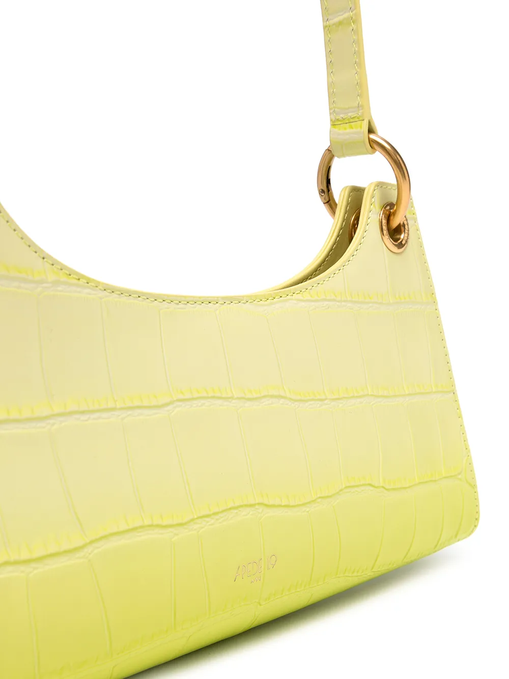 APEDE MOD FROGGY CROCODILE-EMBOSSED SHOULDER BAG