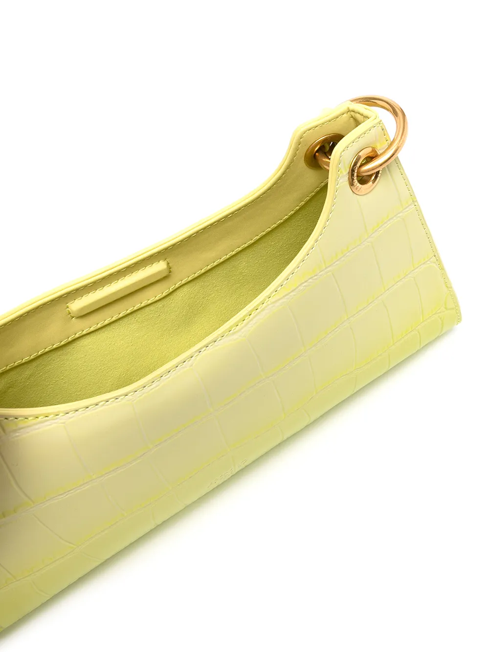 APEDE MOD FROGGY CROCODILE-EMBOSSED SHOULDER BAG