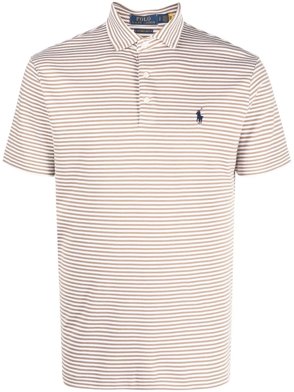 

Polo Ralph Lauren striped short-sleeve polo shirt - Neutrals