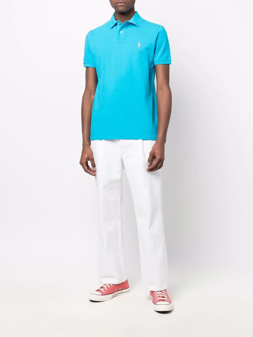 Polo Ralph Lauren Poloshirt met geborduurd logo - Blauw