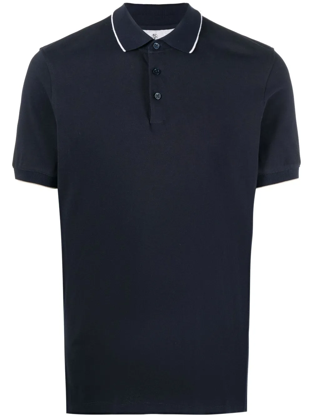 

Brunello Cucinelli camisa tipo polo tejida - Azul