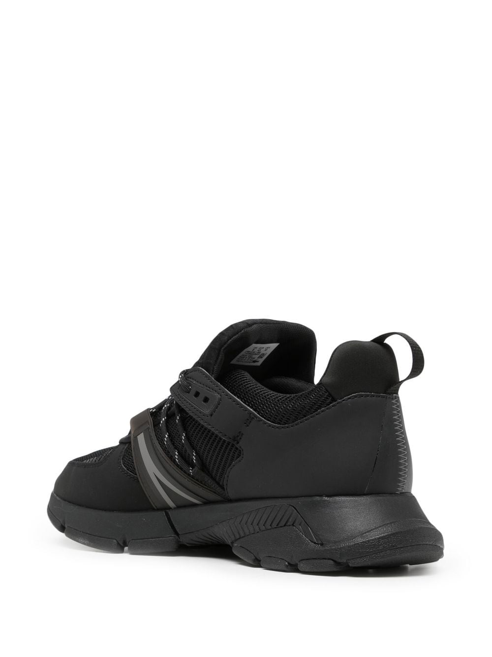 Shop Lacoste Panelled Lace-up Fastening Sneakers In Black