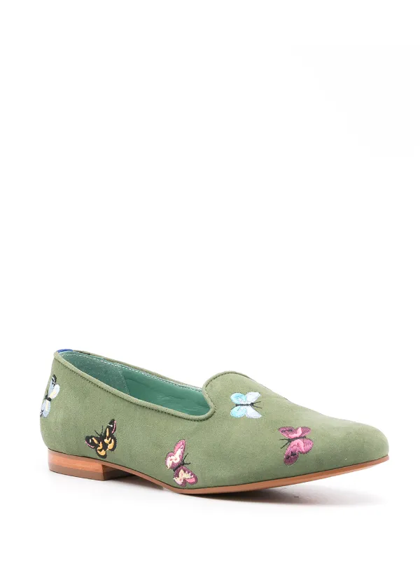 Blue Bird Shoes butterfly detail Loafers Farfetch