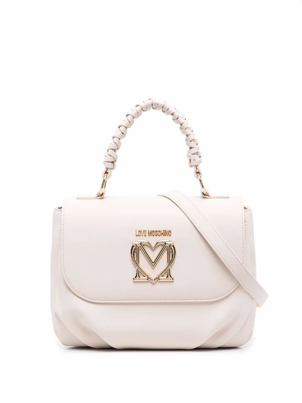 Love Moschino Heart logo-plaque top-handle tote bag · OS