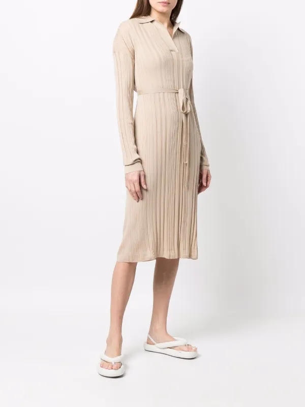 Knit tie clearance dress