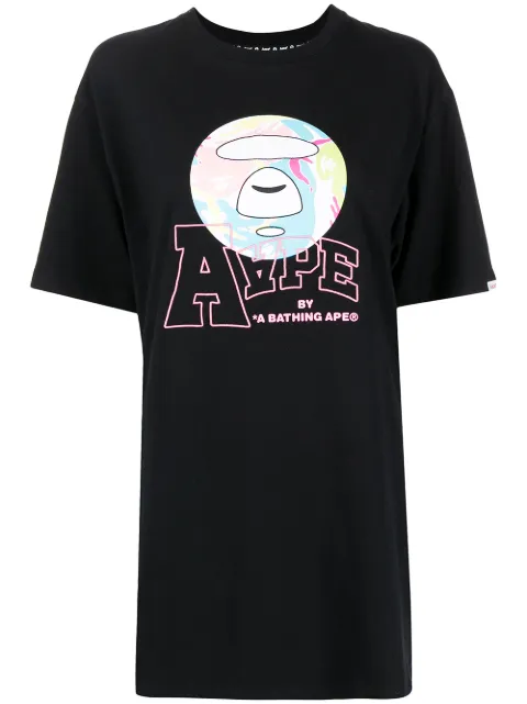 AAPE BY *A BATHING APE® T-shirt i bomuld med logotryk