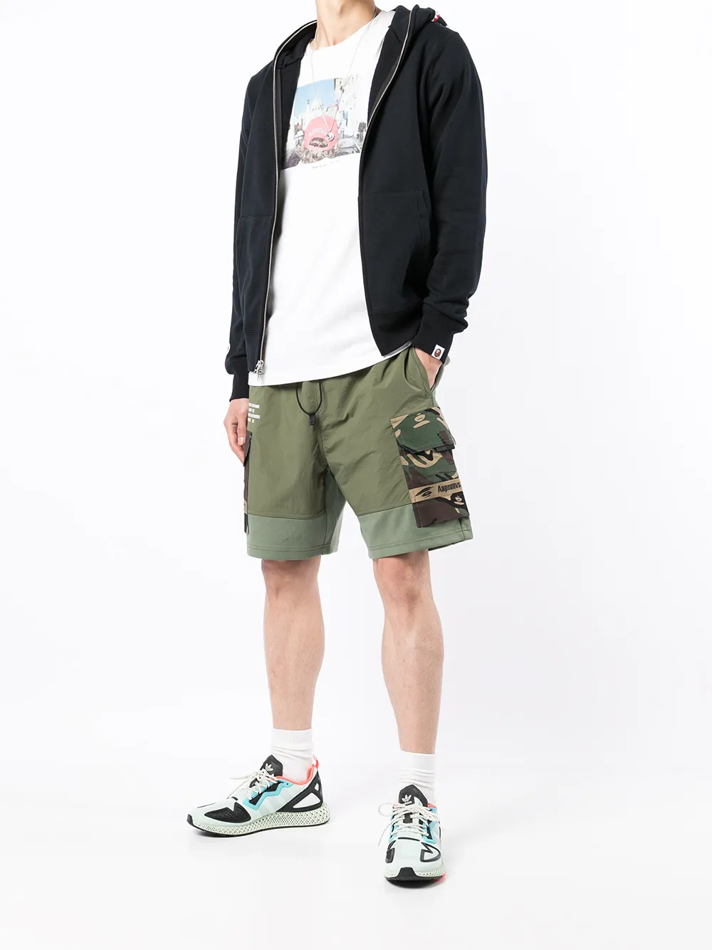 AAPE BY *A BATHING APE® Cargo shorts - Groen