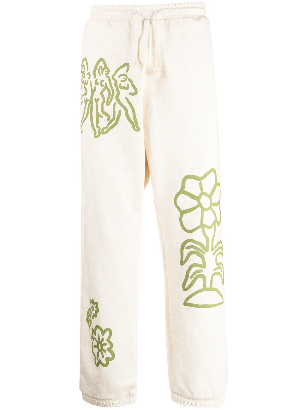 

CARNE BOLLENTE graphic-print track pants - Neutrals