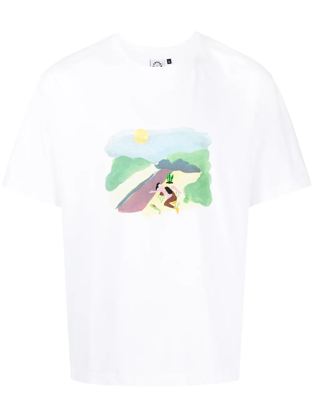 

CARNE BOLLENTE playera con estampado gráfico - Blanco