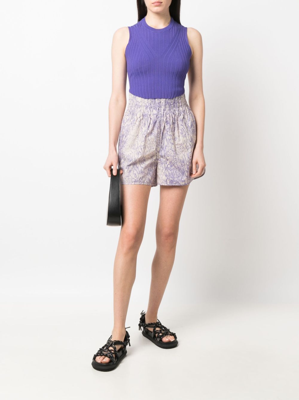 REMAIN High waist shorts - Paars