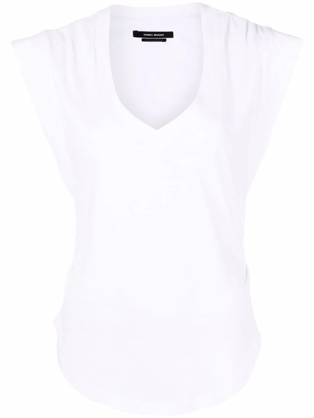 

Isabel Marant playera con cuello en V - Blanco