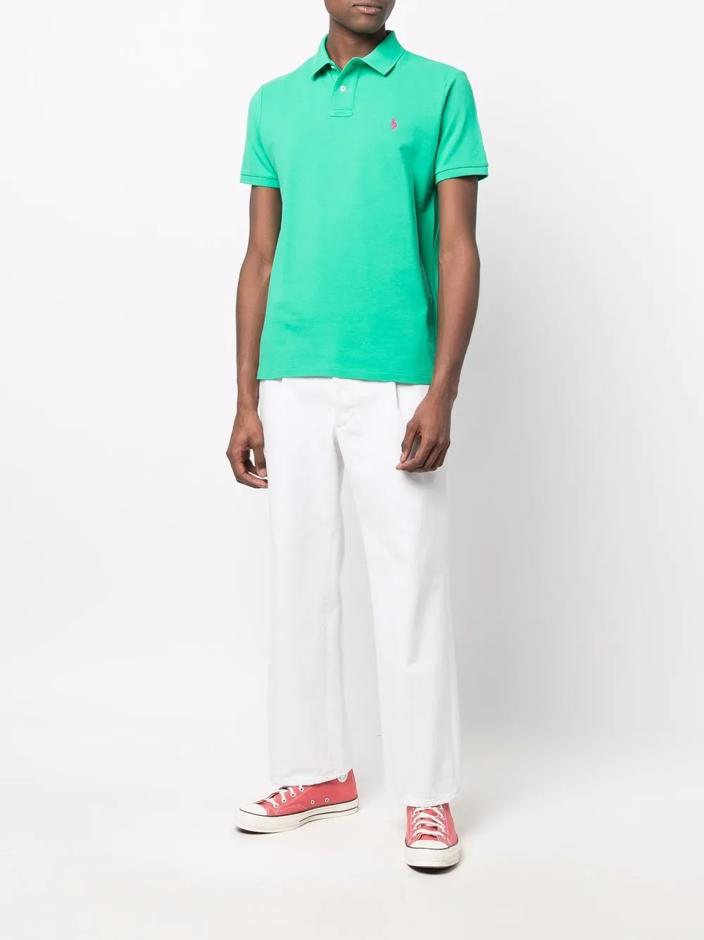 Polo Ralph Lauren Overhemd met geborduurd logo - Groen
