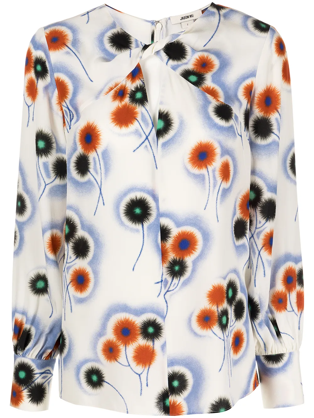 

Jason Wu blusa con estampado floral - Blanco