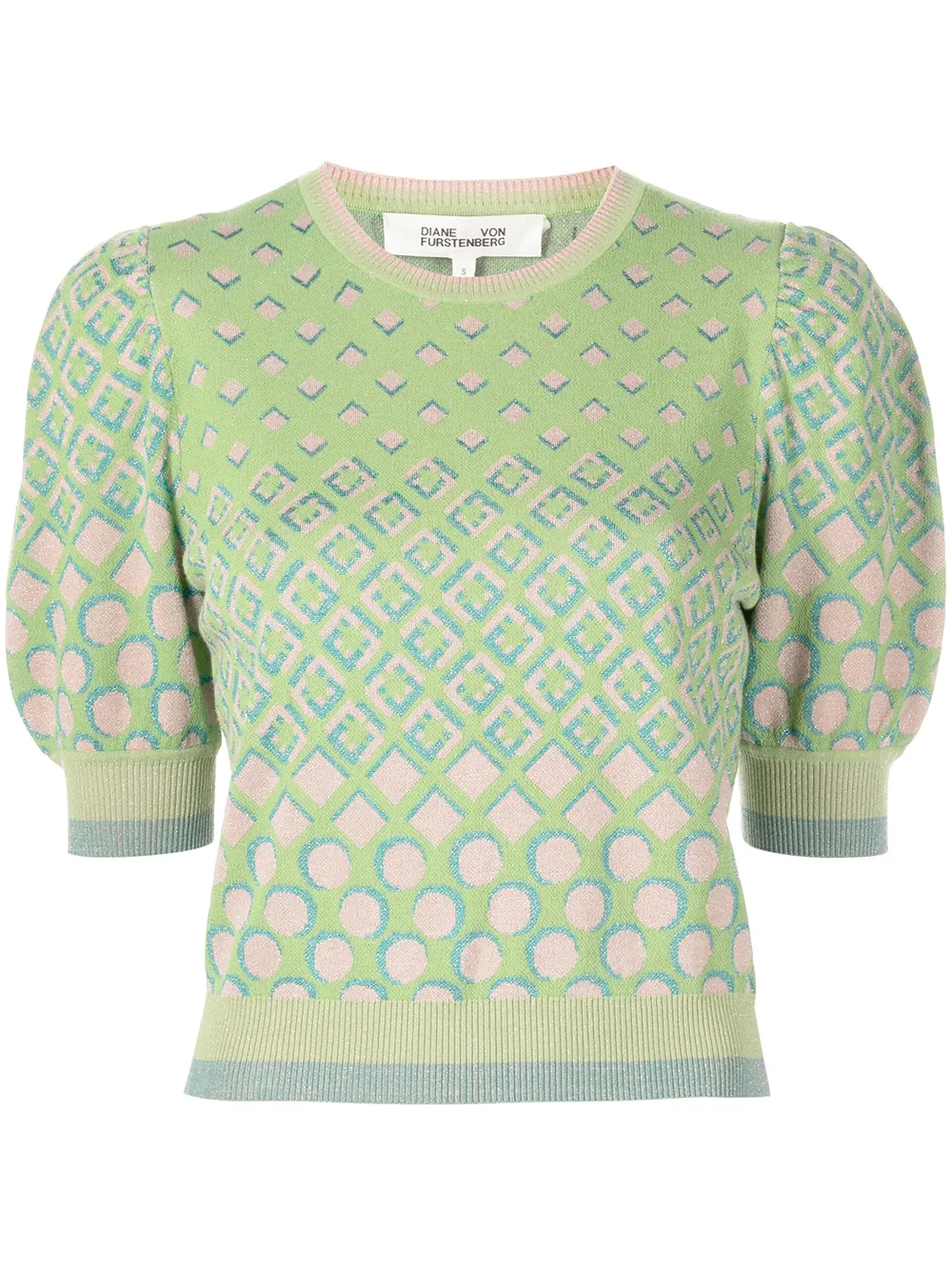 

DVF Diane von Furstenberg suéter Zaydie en jacquard - Verde