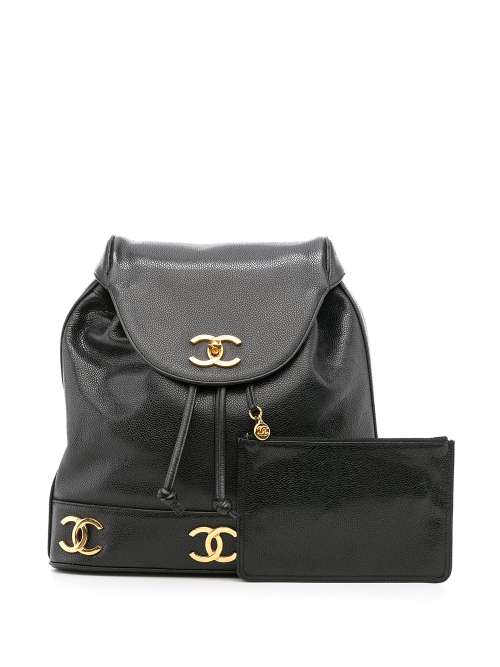 CHANEL 1992 Triple CC flap backpack Women