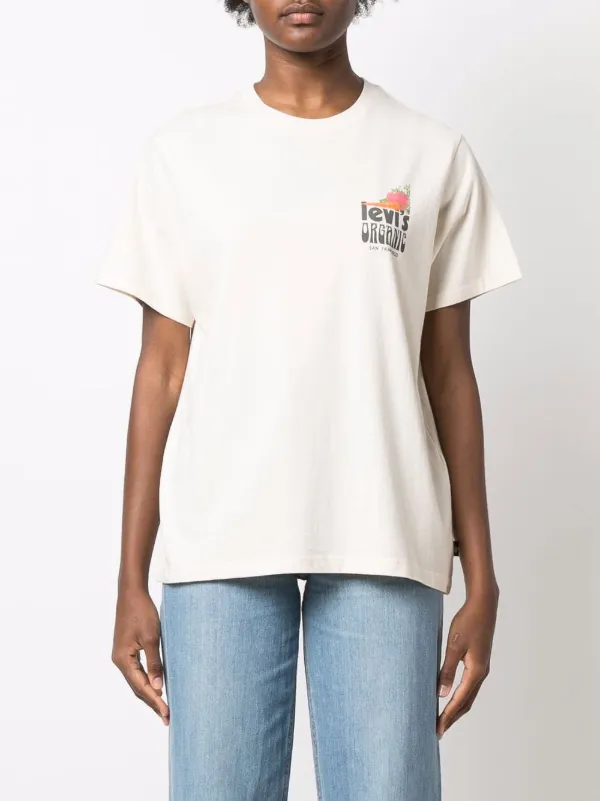 Levi's logo-print T-shirt - Farfetch