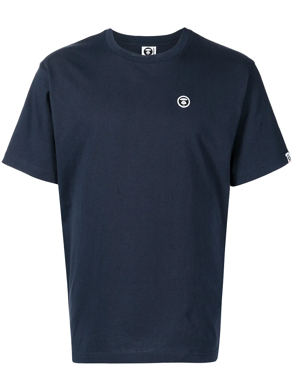 

AAPE BY *A BATHING APE® Ape Head-embroidered T-shirt - Blue