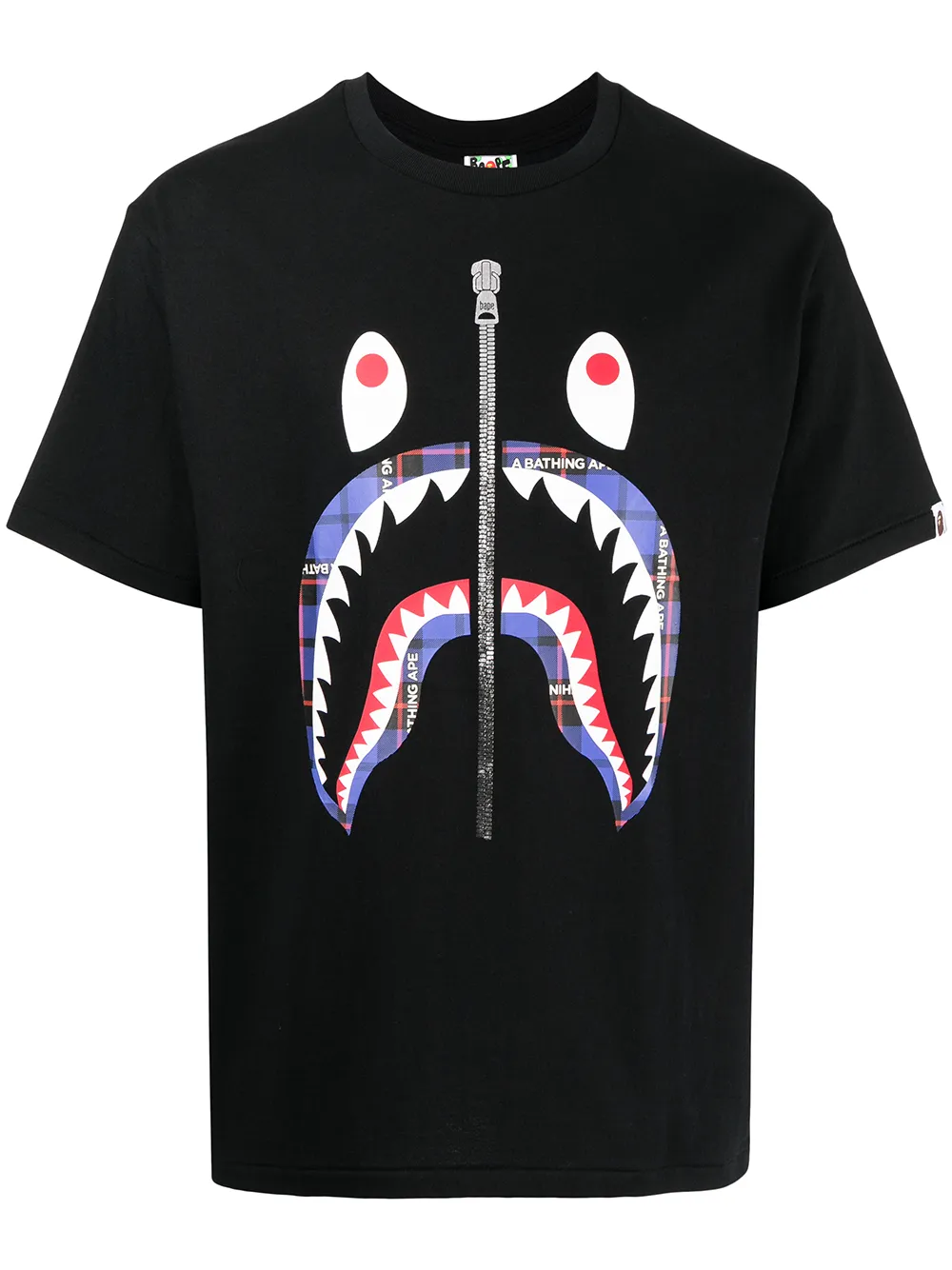 

A BATHING APE® playera con estampado gráfico - Negro
