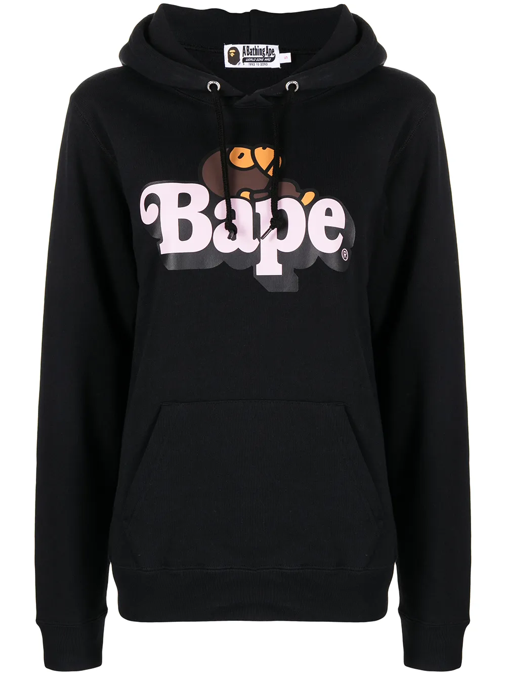 

A BATHING APE® hoodie con logo estampado - Negro