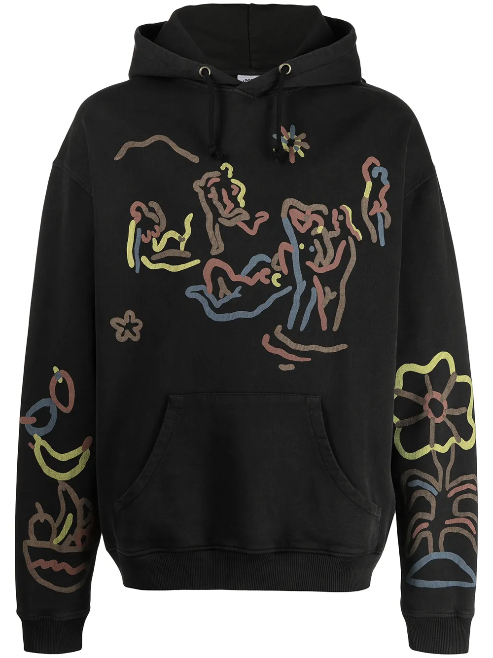 

CARNE BOLLENTE graphic-print hoodie - Black