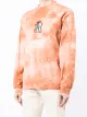 CARNE BOLLENTE embroidered-motif tie-dye sweatshirt