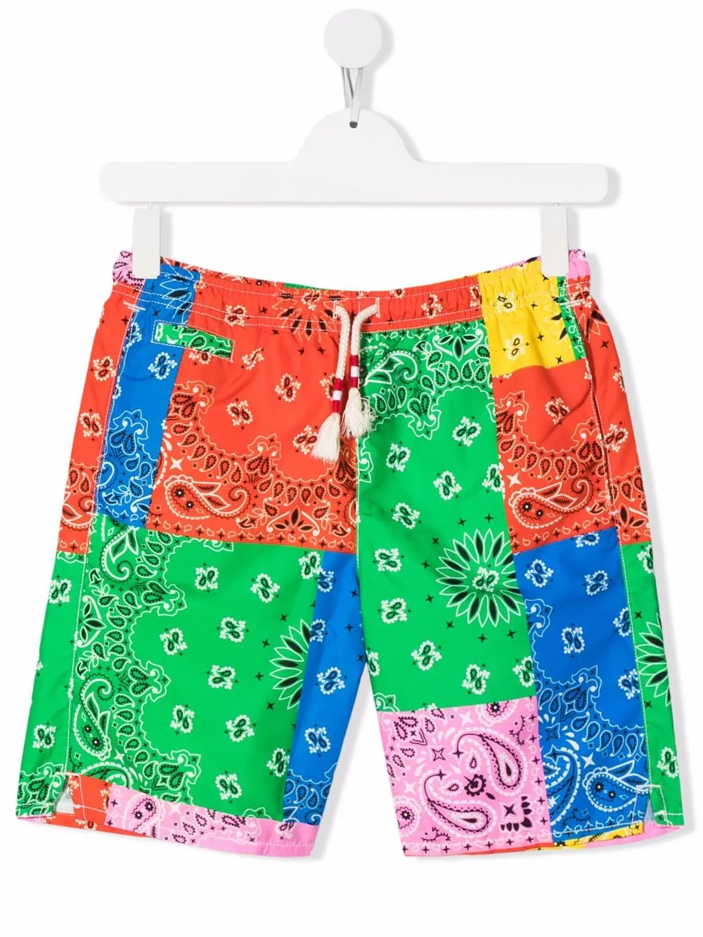 

MC2 Saint Barth Kids TEEN paisley-print swim shorts - Red