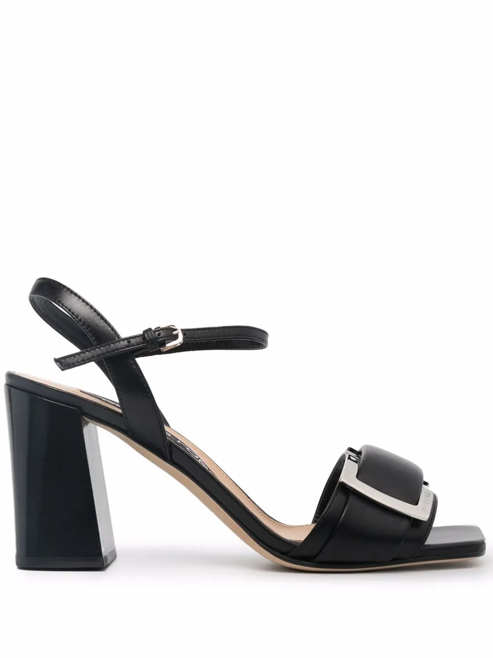 

Sergio Rossi buckle-detail leather sandals - Black