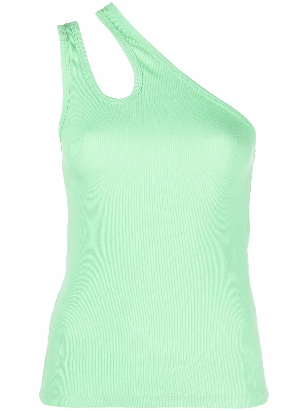 

REMAIN Toya cut-out one-shoulder top - Green