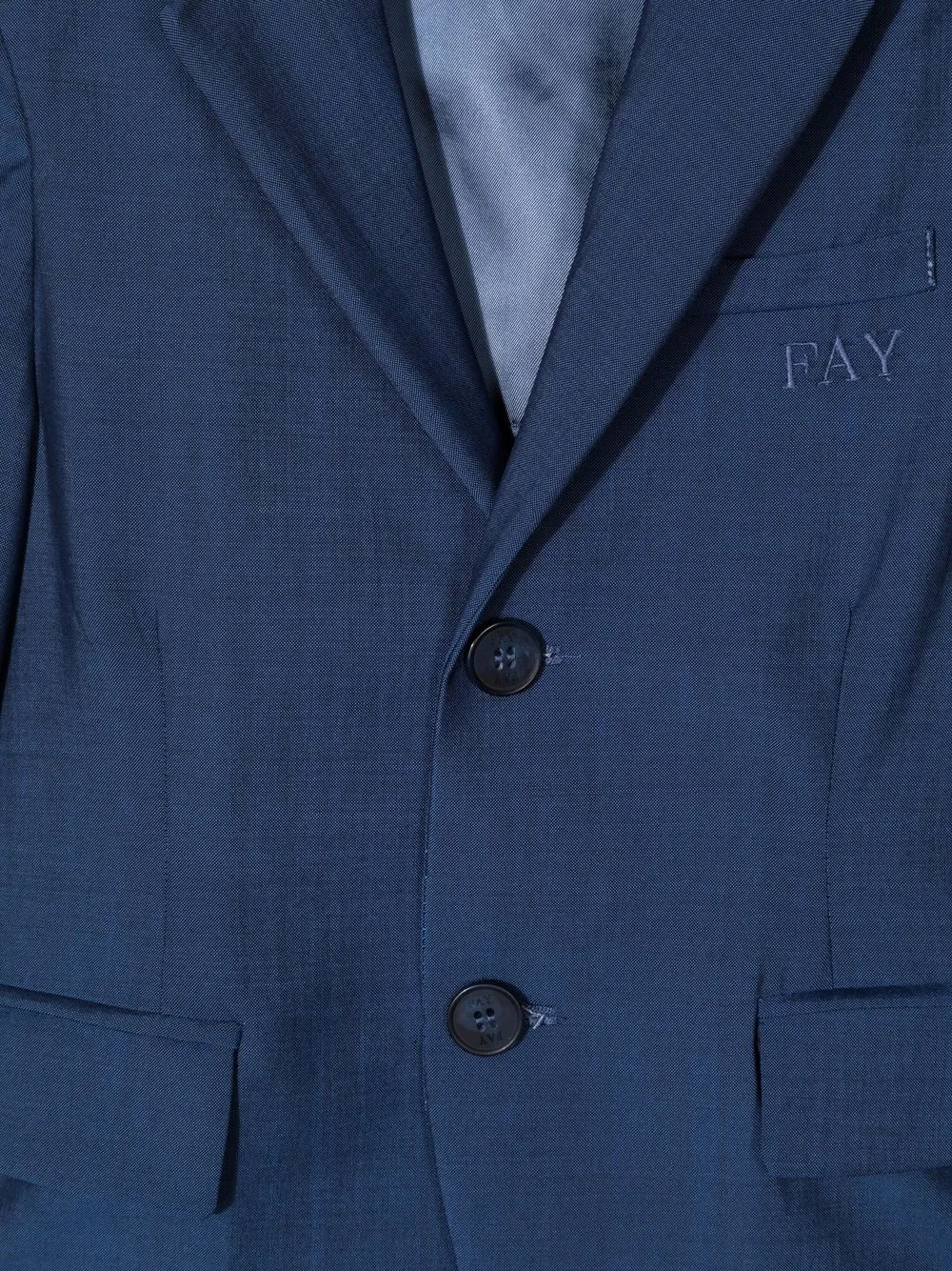  Fay Kids Einreihiges Sakko   Blau 