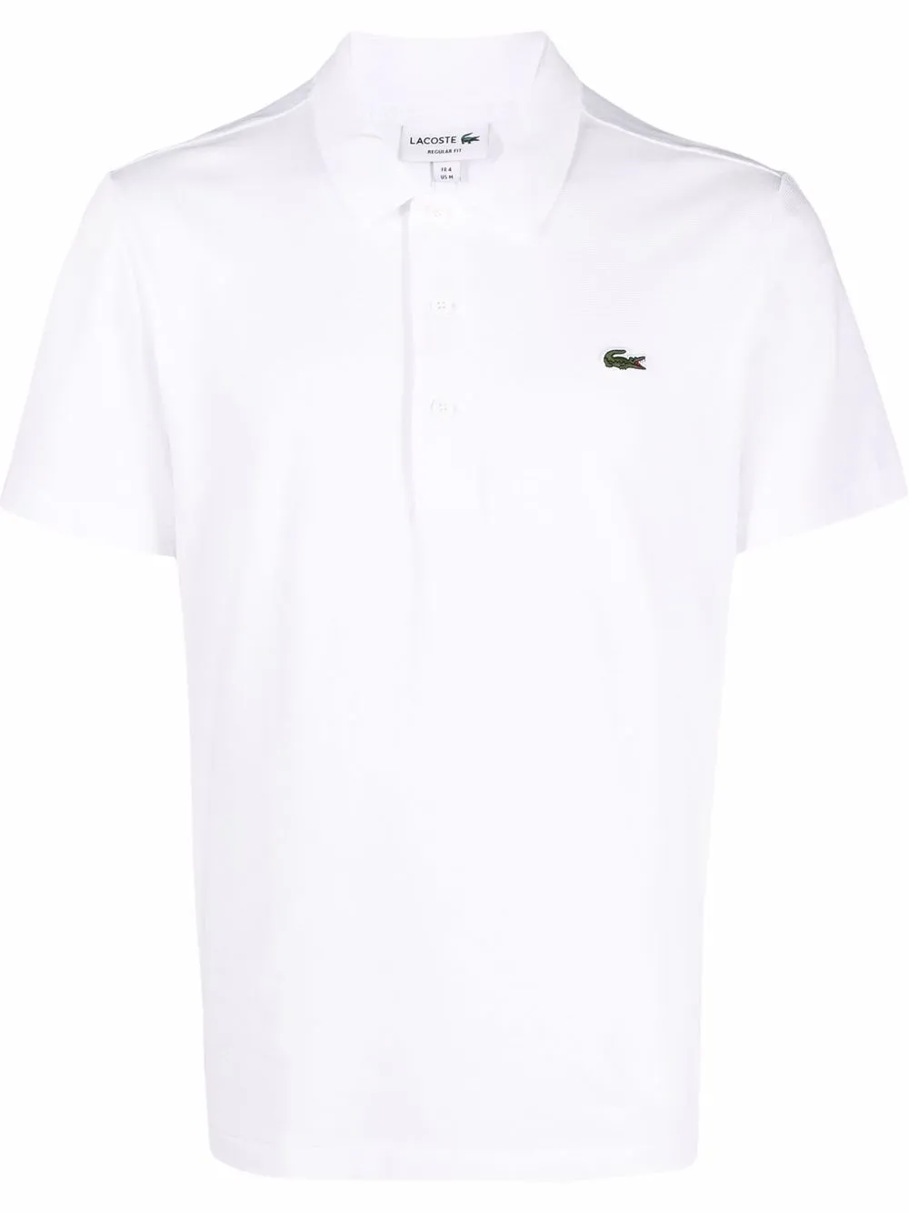 

Lacoste playera tipo polo con parche del logo - Blanco