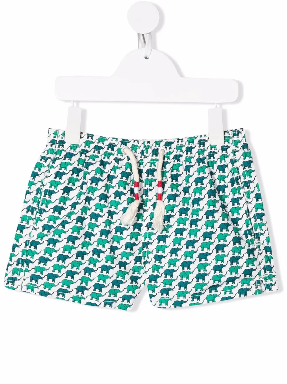 

MC2 Saint Barth Kids elephant-print swim shorts - Green
