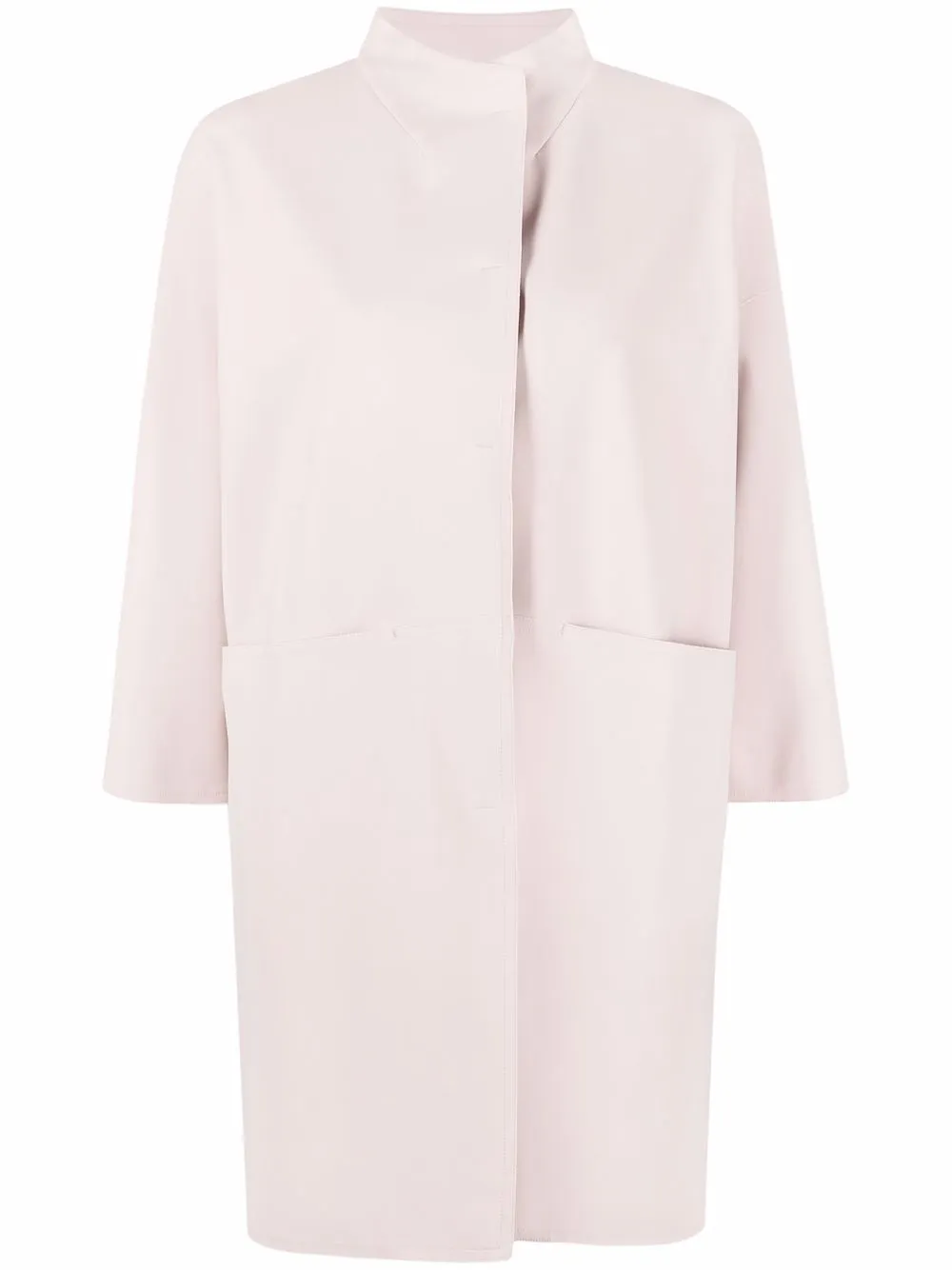 

Herno concealed-fastening mid-length coat - Pink