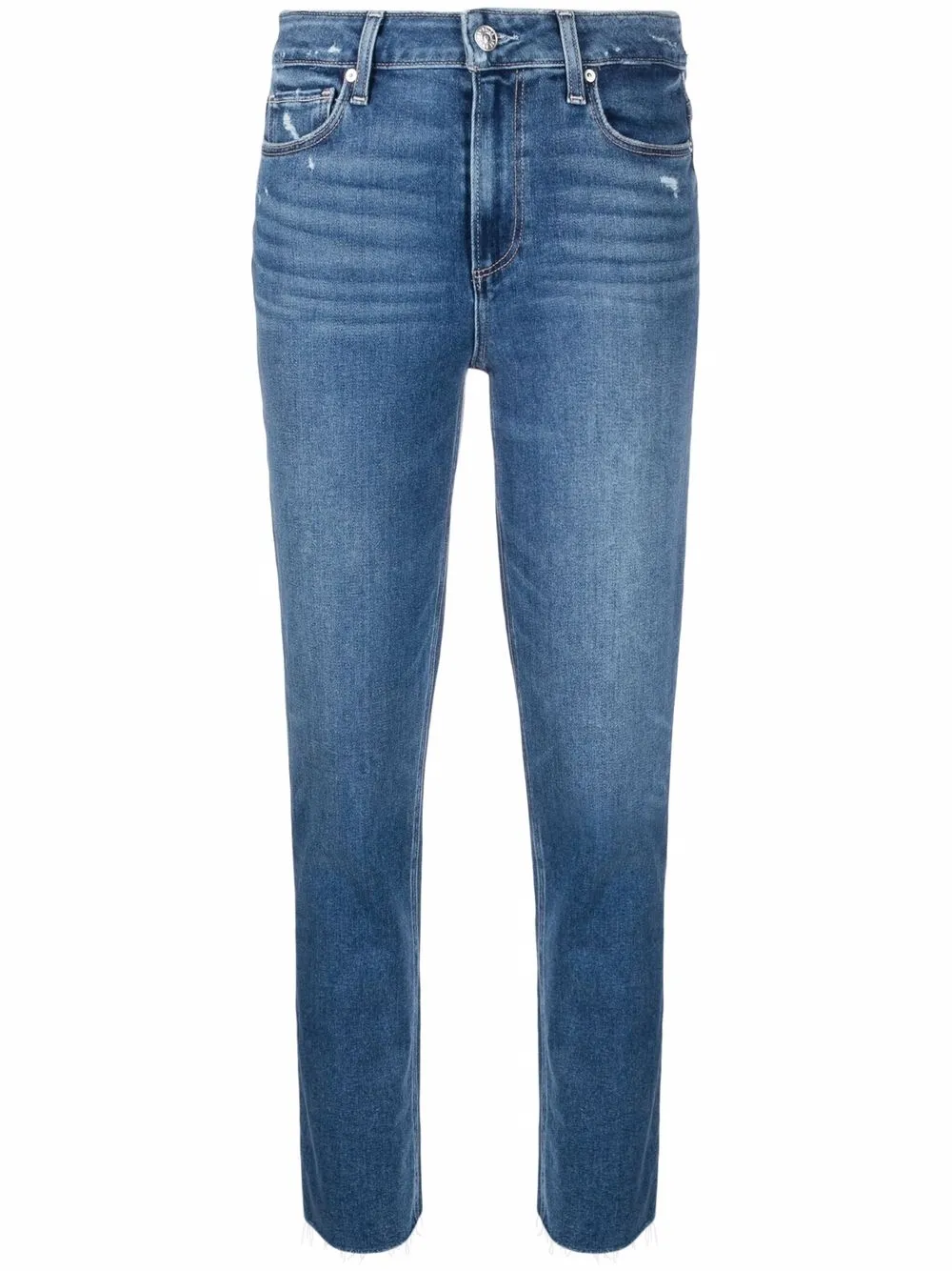 

PAIGE Hoxton slim-cut distressed jeans - W5255 NAVY