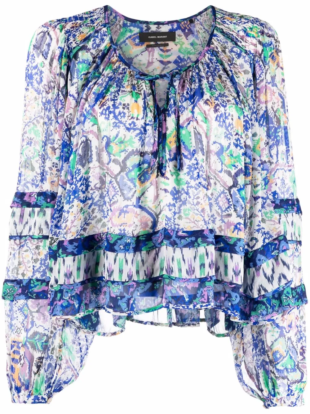 

Isabel Marant blusa con estampado abstracto - Azul