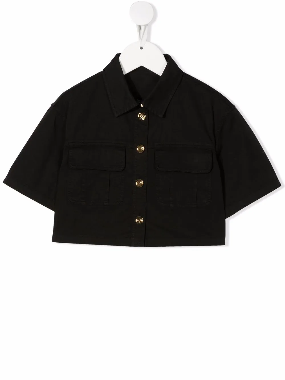 

Balmain Kids camisa corta manga corta - Negro