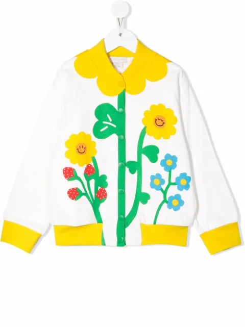 Stella McCartney Kids جاكيت بومبر بطبعة زهور